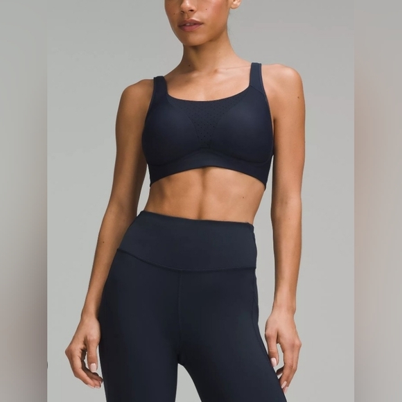 Lululemon Run Times Bra High Support True Navy Size 34DD - Picture 2 of 9